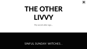 What Theotherlivvy.com website looked like in 2020 (3 years ago)