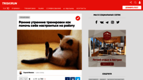 What Triskirun.ru website looked like in 2020 (3 years ago)