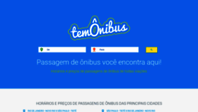What Temonibus.com website looked like in 2020 (3 years ago)