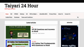 What Taiyari24hour.com website looked like in 2020 (3 years ago)