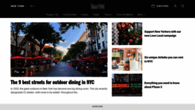 What Timeoutnewyork.com website looked like in 2020 (3 years ago)