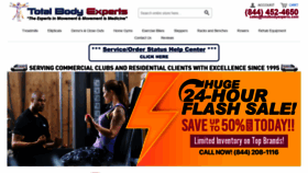 What Totalbodyexperts.com website looked like in 2020 (3 years ago)
