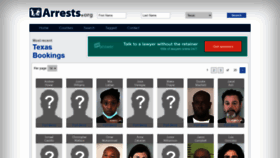 What Texas.arrests.org website looked like in 2020 (3 years ago)
