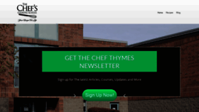 What Thechefscookingschool.com website looked like in 2020 (3 years ago)