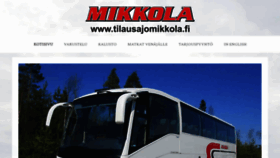 What Tilausajomikkola.fi website looked like in 2020 (3 years ago)