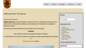 What Tsv-apensen.de website looked like in 2020 (3 years ago)