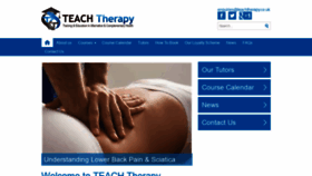What Teachtherapy.co.uk website looked like in 2020 (3 years ago)