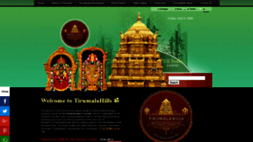 What Tirumalahills.org website looked like in 2020 (3 years ago)