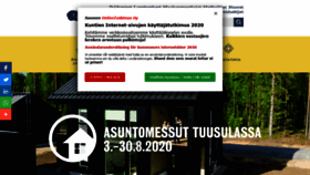 What Tuusula.fi website looked like in 2020 (3 years ago)