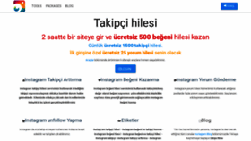 What Takipcitime.com website looked like in 2020 (3 years ago)