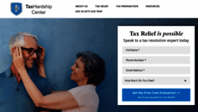 What Taxhardshipcenter.com website looked like in 2020 (3 years ago)