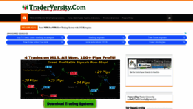 What Traderversity.com website looked like in 2020 (3 years ago)