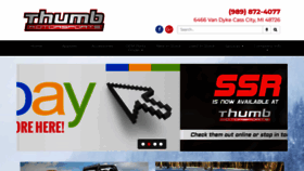 What Thumbmotorsports.com website looked like in 2020 (3 years ago)