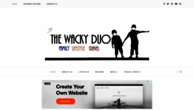 What Thewackyduo.com website looked like in 2020 (3 years ago)