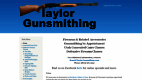 What Taylorgunsmithing.com website looked like in 2020 (3 years ago)