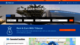 What Tribecar.com website looked like in 2020 (3 years ago)