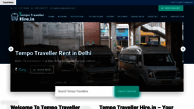 What Tempotravellerhire.in website looked like in 2020 (3 years ago)