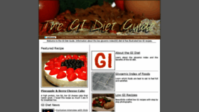 What The-gi-diet.org website looked like in 2020 (3 years ago)