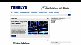 What Tanalys.se website looked like in 2020 (3 years ago)