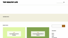 What Tophealthylife.com website looked like in 2020 (3 years ago)