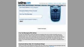 What Txtdrop.com website looked like in 2020 (3 years ago)