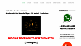 What Thecricketbettingtip.com website looked like in 2020 (3 years ago)