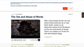What Truthforlife.org website looked like in 2020 (4 years ago)