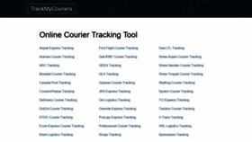 What Trackmycouriers.com website looked like in 2020 (3 years ago)