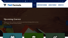 What Testformula.com website looked like in 2020 (3 years ago)