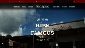 What Tonyromas.com website looked like in 2020 (3 years ago)