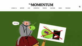 What Themomentum.co website looked like in 2020 (3 years ago)