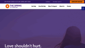 What Thespring.org website looked like in 2020 (3 years ago)
