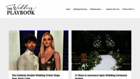 What Theweddingplaybook.com website looked like in 2020 (3 years ago)