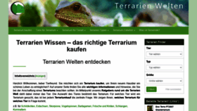 What Terrarien-welten.de website looked like in 2020 (3 years ago)
