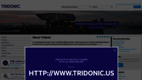 What Tridonic.com website looked like in 2020 (3 years ago)