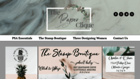 What Thepaperclique.com website looked like in 2020 (3 years ago)