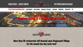 What Tasteofcavecreek.com website looked like in 2020 (3 years ago)