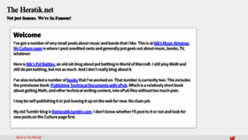 What Theheratik.net website looked like in 2020 (5 years ago)