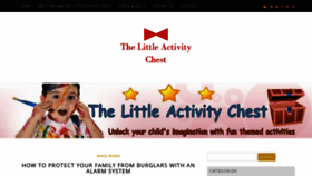 What Thelittleactivitychest.com website looked like in 2020 (3 years ago)