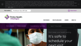 What Trinityhealthofne.org website looked like in 2020 (3 years ago)