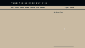 What Taneithescienceguy.com website looked like in 2020 (3 years ago)