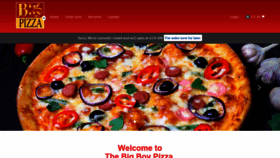 What Thebigboypizza.com website looked like in 2020 (3 years ago)