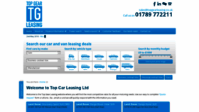 What Topgearleasing.co.uk website looked like in 2020 (3 years ago)