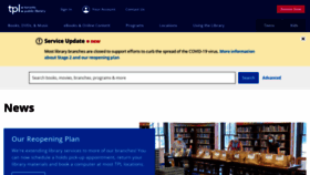 What Torontopubliclibrary.ca website looked like in 2020 (5 years ago)