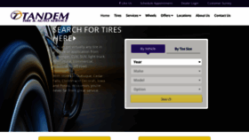 What Tandemtire.com website looked like in 2020 (3 years ago)