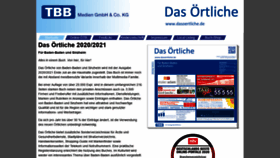 What Tbb-medien.de website looked like in 2020 (3 years ago)