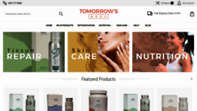 What Tomorrowsbody.com website looked like in 2020 (3 years ago)