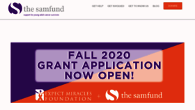 What Thesamfund.org website looked like in 2020 (3 years ago)
