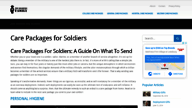 What Thesoldiersfamily.com website looked like in 2020 (3 years ago)