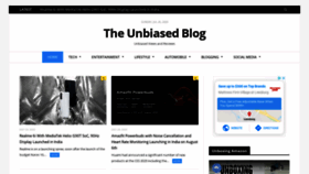 What Theunbiasedblog.com website looked like in 2020 (3 years ago)